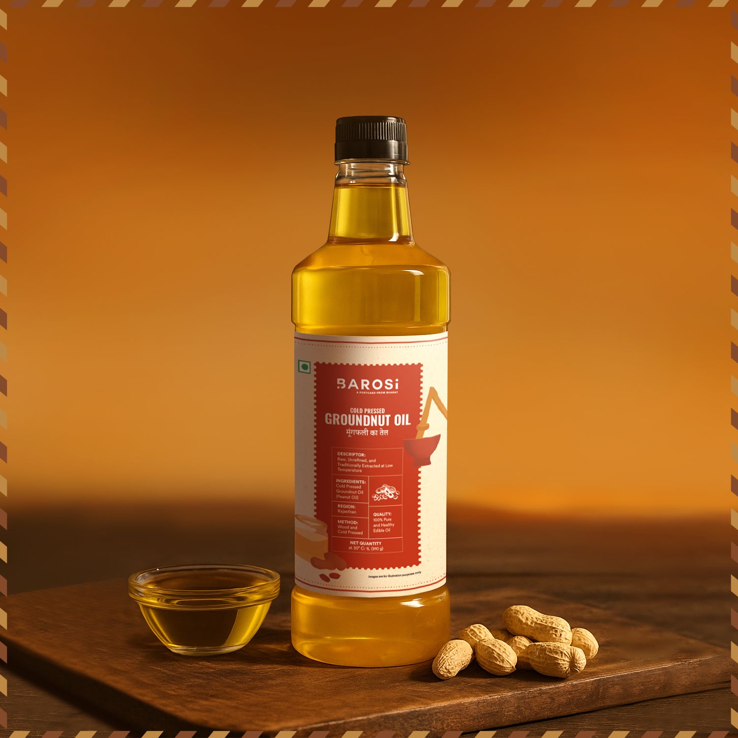 Cold Pressed Groundnut Oil 1L