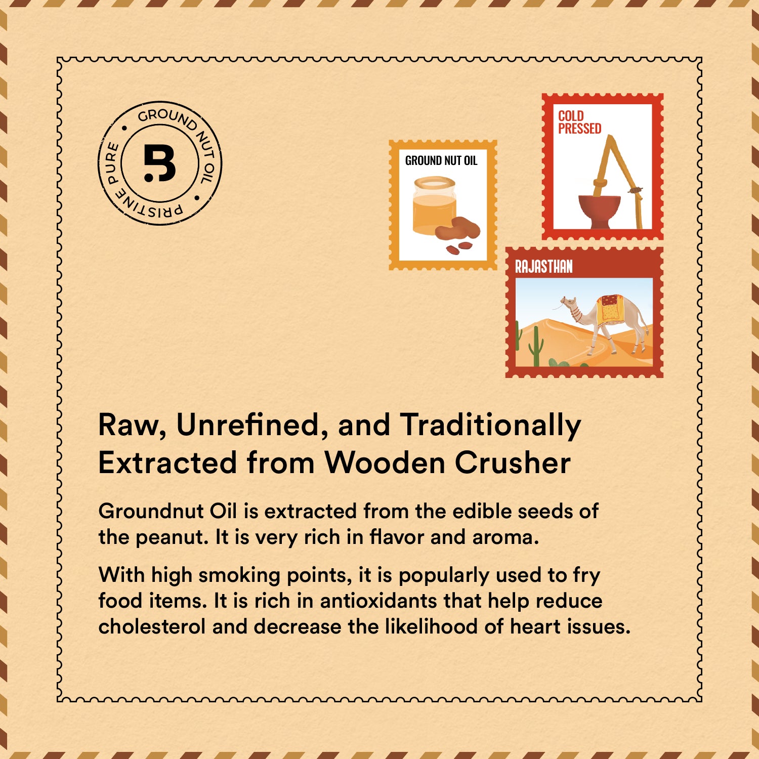 Cold Pressed Groundnut Oil 1L