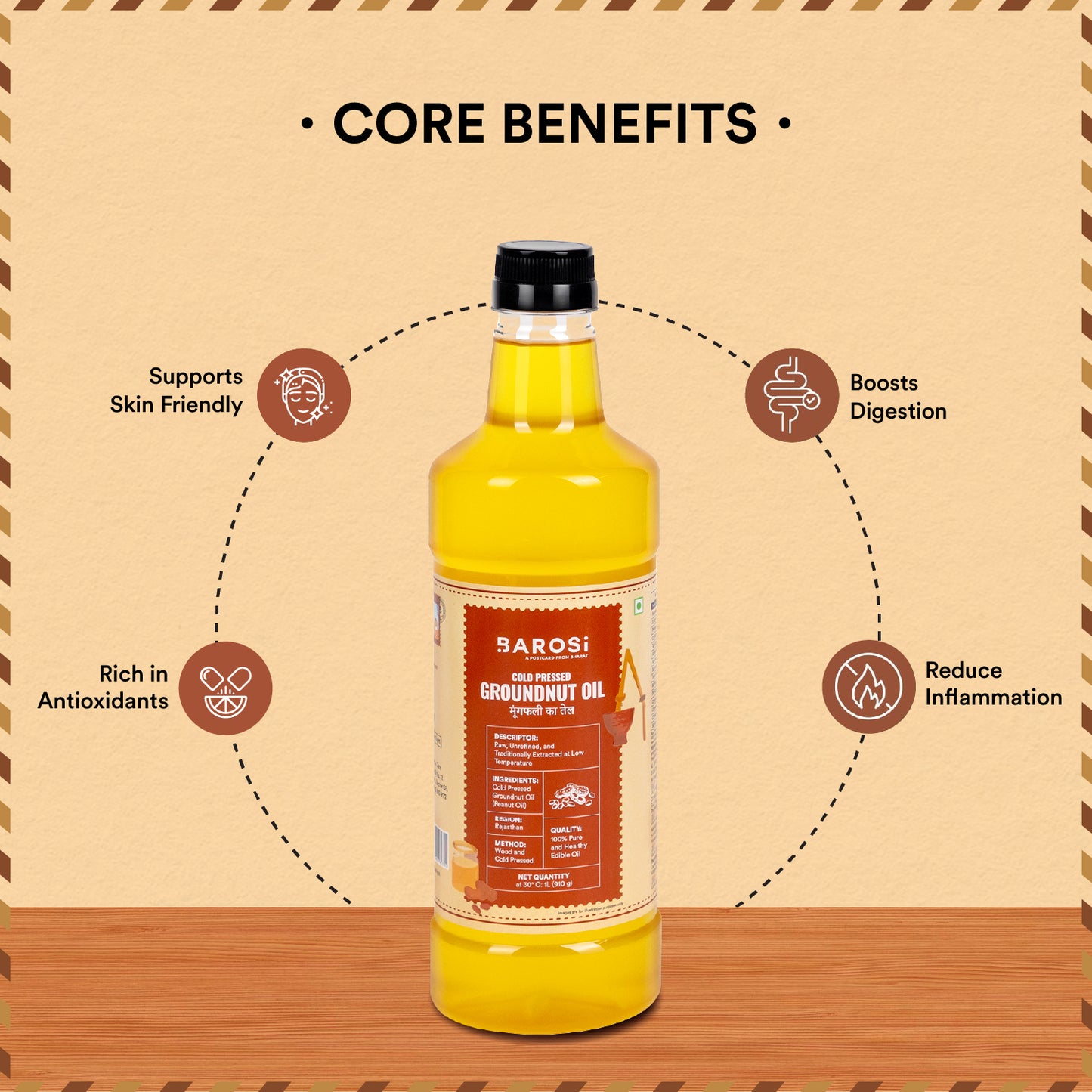 Cold Pressed Groundnut Oil