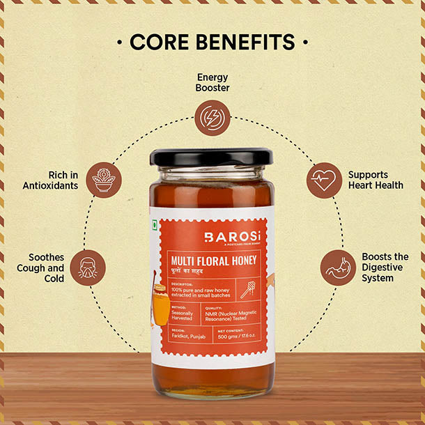 A2 Desi Cow Ghee & Multi Floral Honey Combo