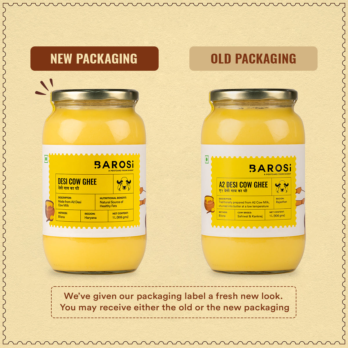 Barosi Desi Cow Ghee 1L