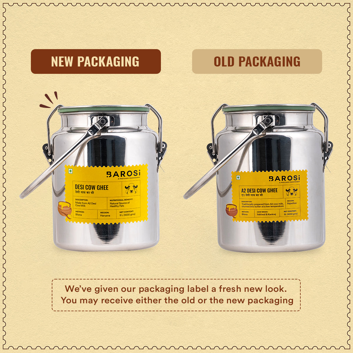 5L Desi Cow Ghee Dolchi