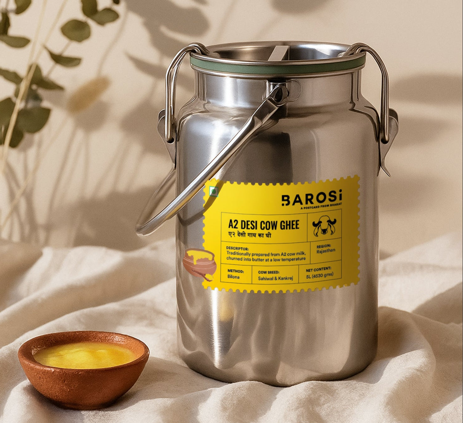 A2 Desi Cow Ghee 5L Dolchi