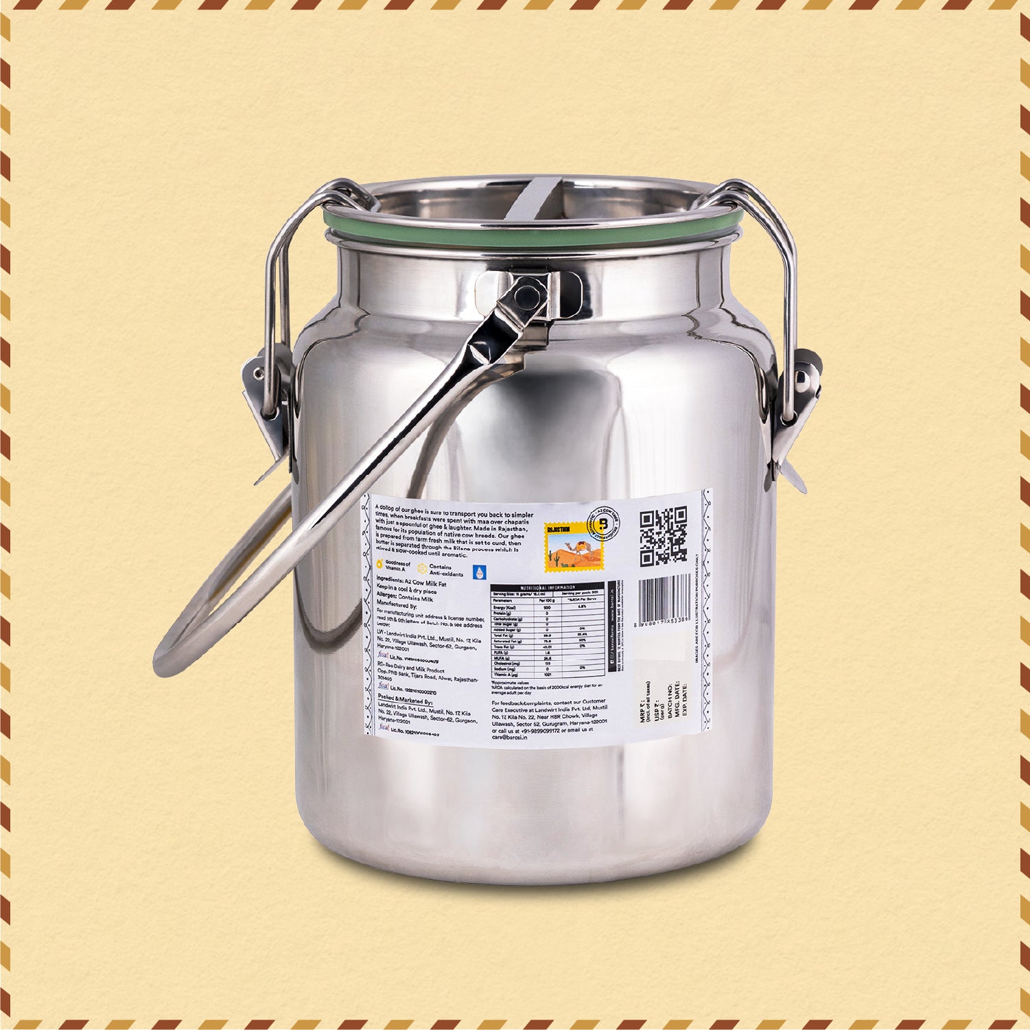 A2 Desi Cow Ghee 5L Dolchi