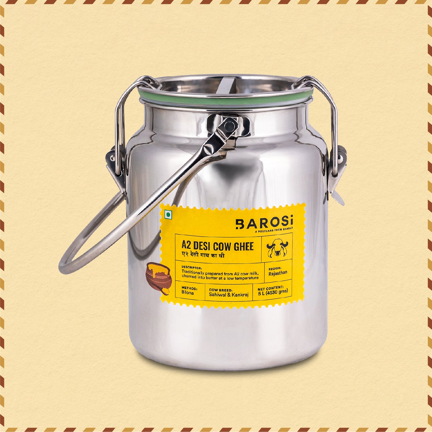 A2 Desi Cow Ghee 5L Dolchi