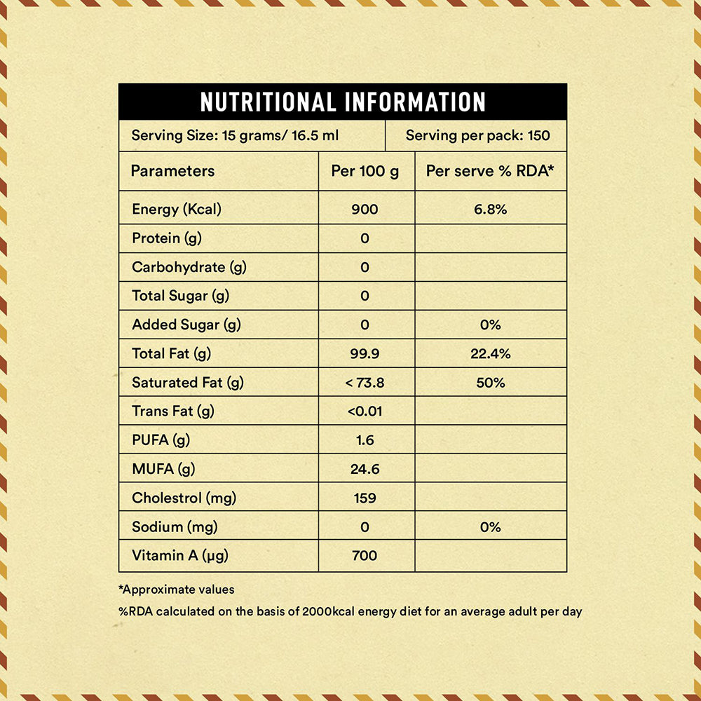 2.5L A2 Desi Cow Ghee Dolchi + 500ml MultifloraL Honey FREE