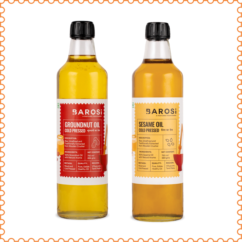 Groundnut Oil & Sesame Oil Combo